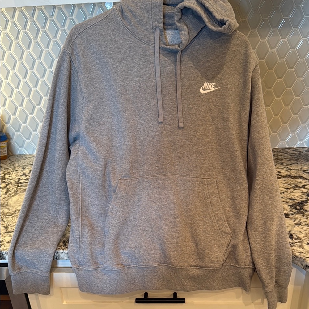 Nike Gray Quarter-Zip Sweatshirt Athletic Style